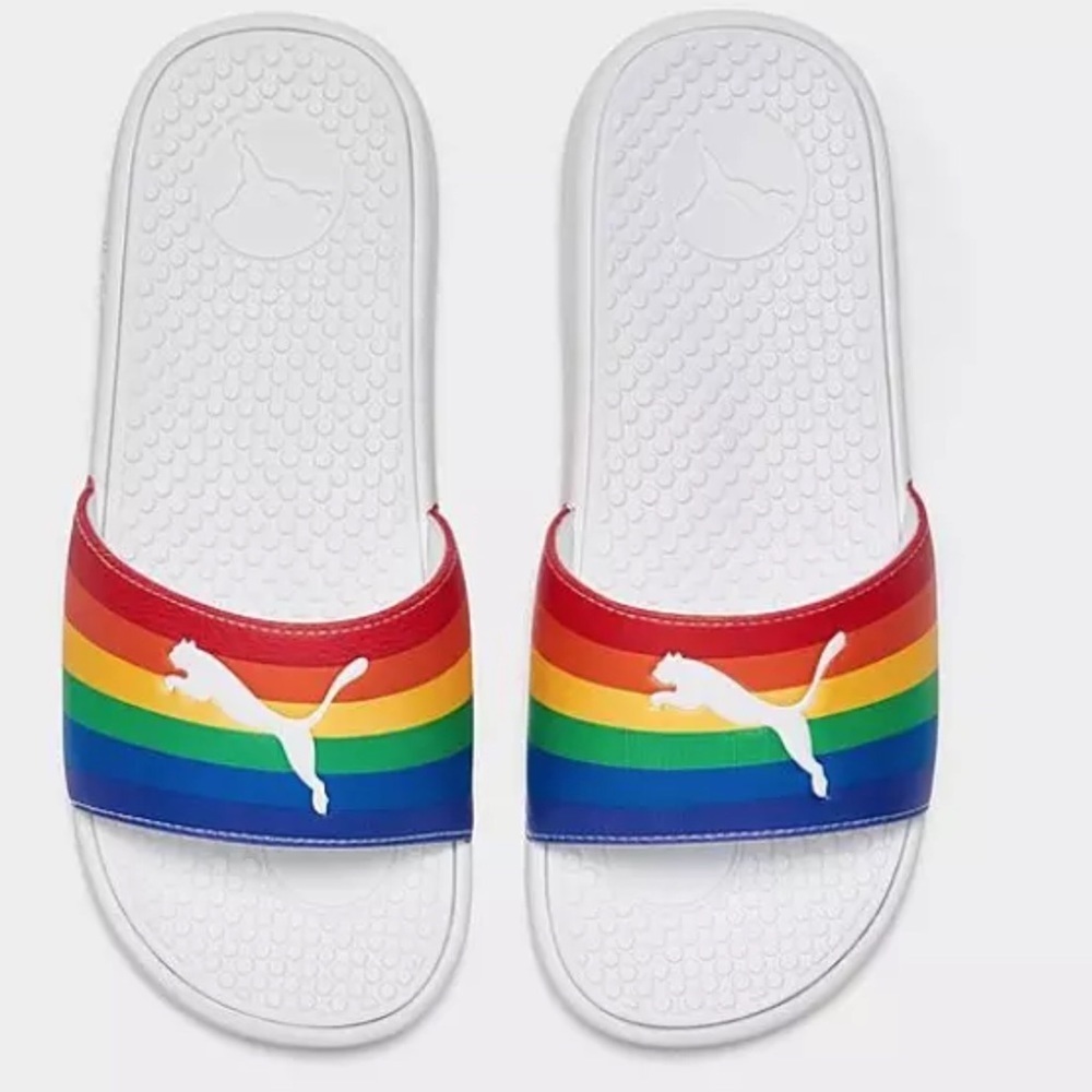 Brand new w/tags Puma Cool Cat Rainbow Slides